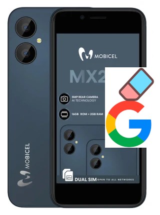 Como excluir a conta do Google em Mobicel MX2 Plus