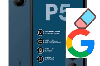 Como excluir a conta do Google em Mobicel P5