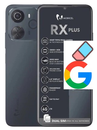Como excluir a conta do Google em Mobicel RX Plus