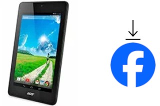 Como instalar o Facebook em um Acer Iconia One 7 B1-730
