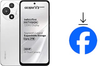 Como instalar o Facebook em um alcatel V3 Classic
