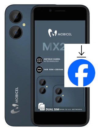 Como instalar o Facebook em um Mobicel MX2 Plus