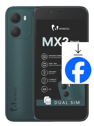 Como instalar o Facebook em um Mobicel MX3 Plus