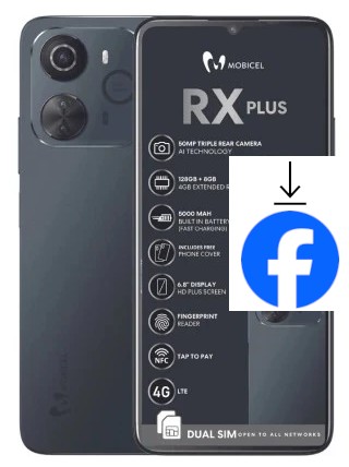 Como instalar o Facebook em um Mobicel RX Plus