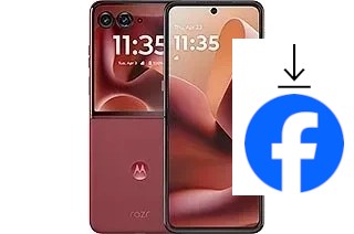 Como instalar o Facebook em um Motorola Razr 60 Ultra
