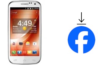 Como instalar o Facebook em um Spice Mi-450 Smartflo Ivory