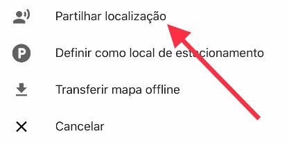 Compartilhar local no Maps