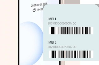 Como ver o código IMEI em Qin3 Pro