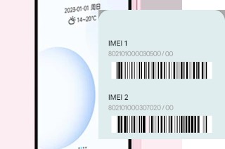 Como ver o código IMEI em Qin3