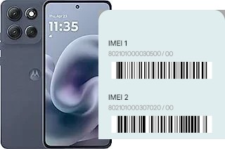 Como ver o código IMEI em Moto G86 Power