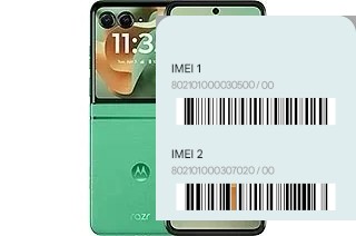Como ver o código IMEI em Razr 2025