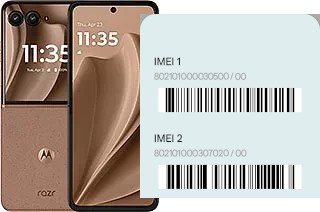 Como ver o código IMEI em Razr+ 2025