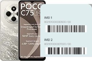 Como ver o código IMEI em Poco C75 5G