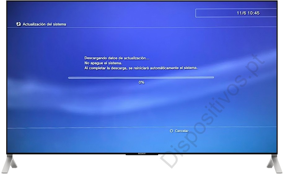 Baixando atualização PS3