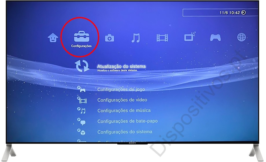 Configurações PS3