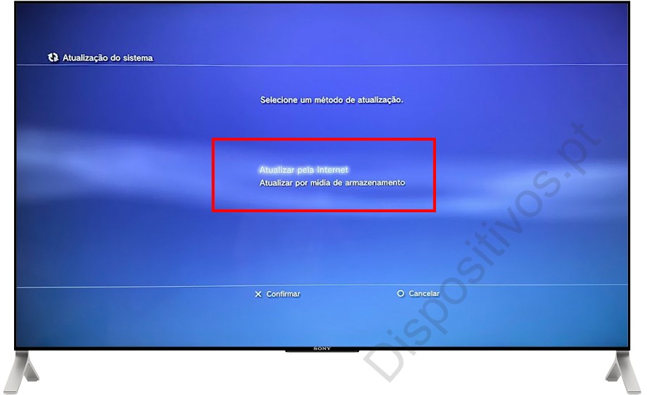 Métodos para atualizar PS3