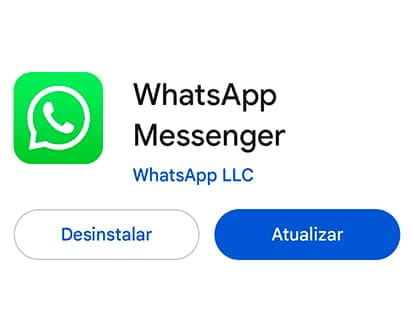 Atualize o WhatsApp no ​​Android