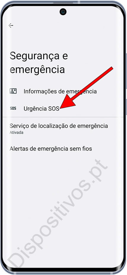 Segurança e emergência Android