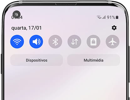 Edite o painel de atalhos em um Samsung