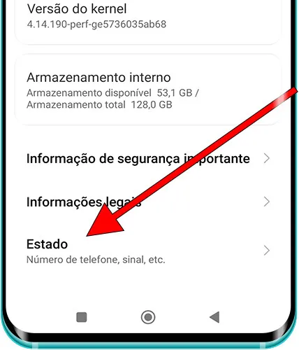 Estado telemovel Xiaomi