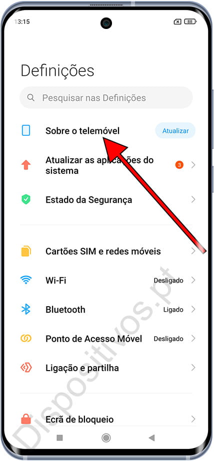 Sobre o telemóvel