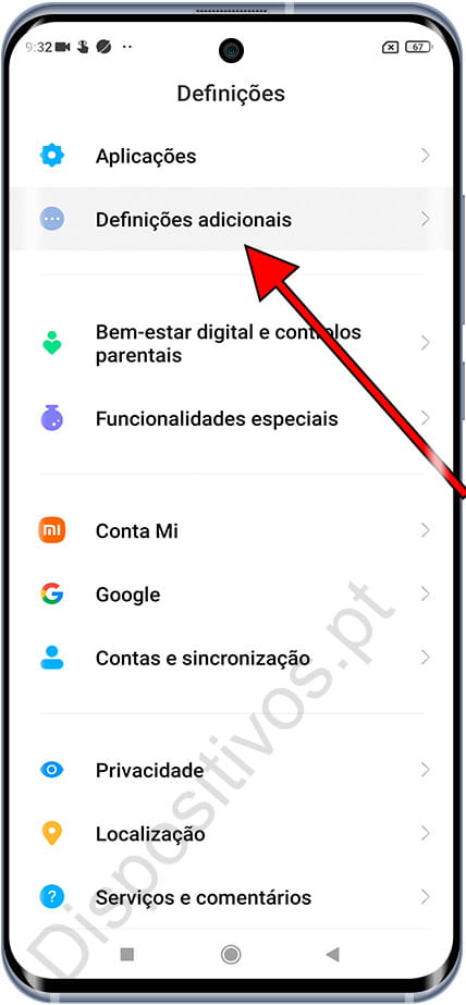 Definições adicionais