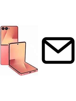 Configurar correio em Samsung Galaxy Z Flip7