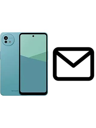 Configurar correio em Sharp Aquos wish5