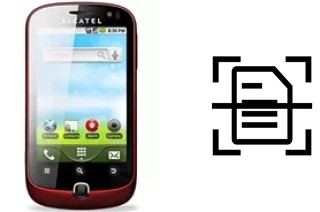 Digitalize documentos em um alcatel OT-990
