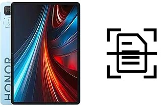 Digitalize documentos em um Honor Tablet GT