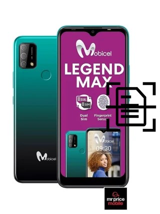 Digitalize documentos em um Mobicel Legend Max