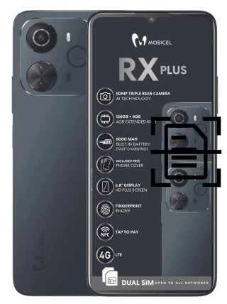 Digitalize documentos em um Mobicel RX Plus