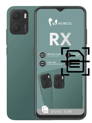 Digitalize documentos em um Mobicel RX