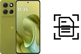 Digitalize documentos em um Motorola Moto G86