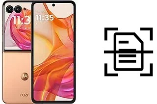 Digitalize documentos em um Motorola Razr 50 Ultra