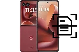 Digitalize documentos em um Motorola Razr 60 Ultra