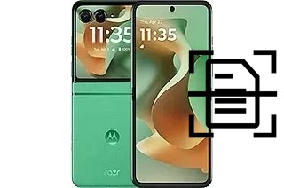 Digitalize documentos em um Motorola Razr 2025