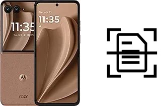 Digitalize documentos em um Motorola Razr+ 2025