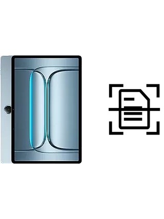 Digitalize documentos em um OnePlus Pad Lite