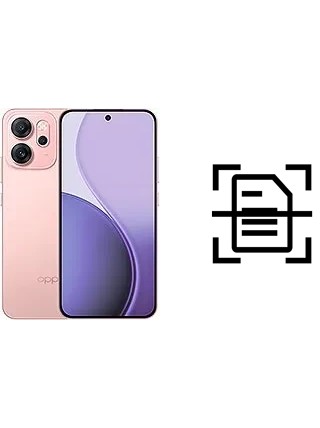 Digitalize documentos em um Oppo Reno14 F