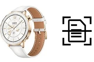 Digitalize documentos em um Oppo Watch X2 Mini