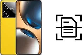 Digitalize documentos em um Realme GT 7T