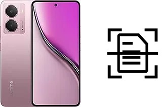 Digitalize documentos em um Realme P3