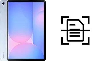 Digitalize documentos em um Samsung Galaxy Tab S10 FE+