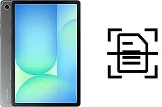 Digitalize documentos em um Samsung Galaxy Tab S10 FE