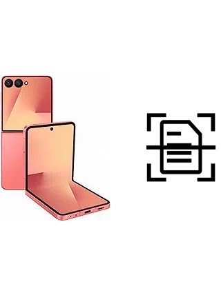 Digitalize documentos em um Samsung Galaxy Z Flip7