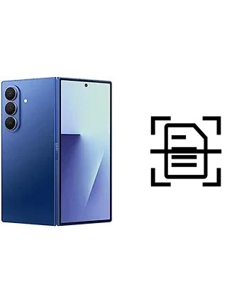Digitalize documentos em um Samsung Galaxy Z Fold7