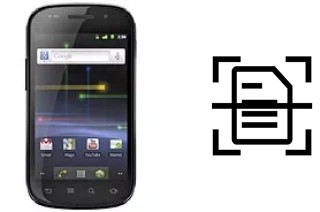 Digitalize documentos em um Samsung Google Nexus S I9023