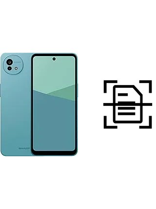 Digitalize documentos em um Sharp Aquos wish5