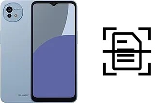 Digitalize documentos em um Sharp Aquos wish4